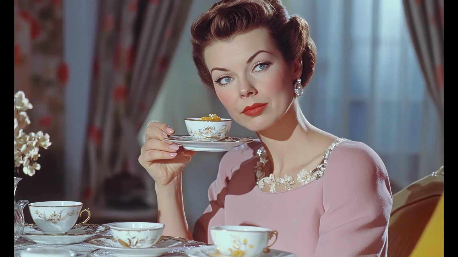 When the Twilight Is Ending · At the tea table